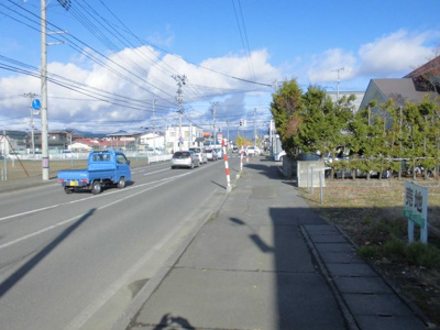 【前面道路含む現地写真】 | 大館市字観音堂・土地