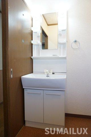 熊本市東区戸島１丁目の賃貸マンションの独立洗面台