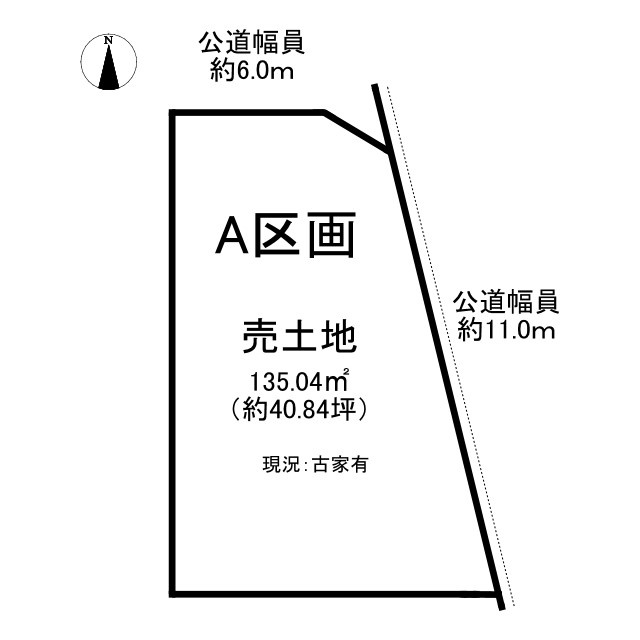 名東区八前3丁目の土地図