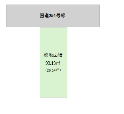 高崎市吉井町吉井　【売地】約28坪の土地図