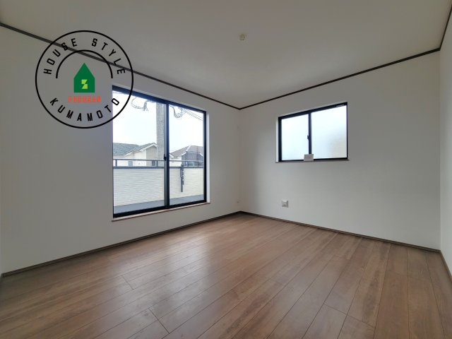 菊池市西寺第1-8棟（F号棟）の寝室|主寝室には収納力に優れたクローゼットがありますので、お部屋もすっきり片付きます。