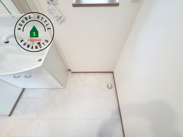 菊池市西寺第1-8棟（F号棟）のランドリースペース|ランドリースペースとなります。広々して有効的にご使用できます。 