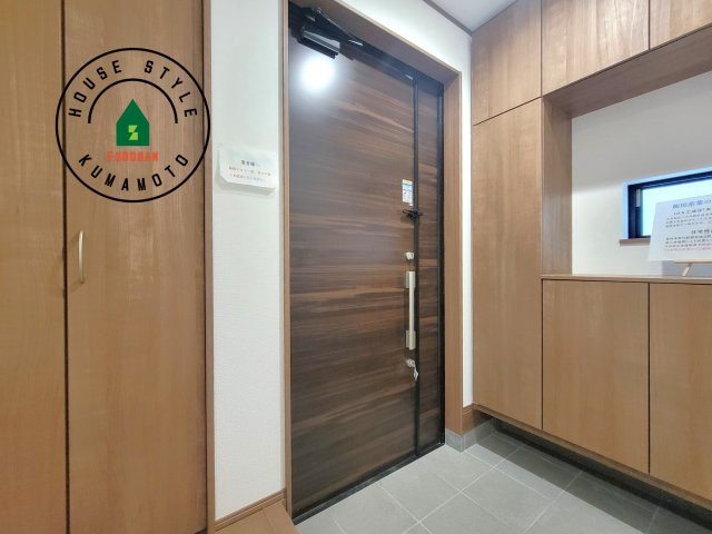 菊池市西寺第1-8棟（G号棟）の防犯設備|二重ロックでしっかり防犯対策ができます。