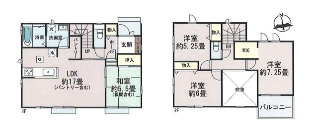 菊池市西寺第1-8棟（G号棟）の間取り|全居室収納付きで便利です。