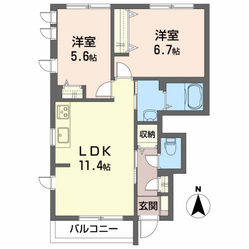 ミオ・ポラーレBの間取り