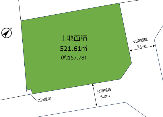 高塚町　売土地の土地図