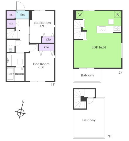 ET　ZONE洗足池公園の間取り