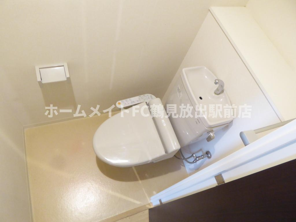 大阪市城東区鴫野西１丁目の賃貸マンションのトイレ