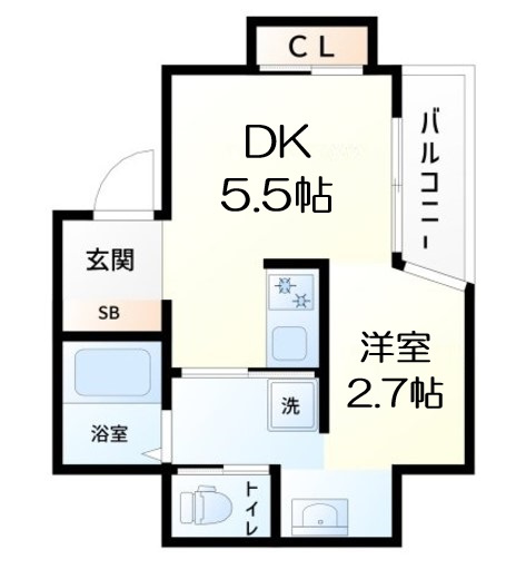 【間取り】 | ファインブルーム靱公園