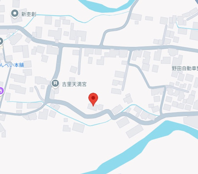 【地図】 | 福岡県八女郡広川町大字新代