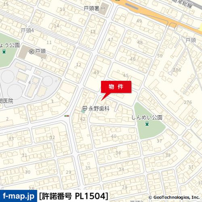 【地図】 | 戸頭２丁目貸店舗