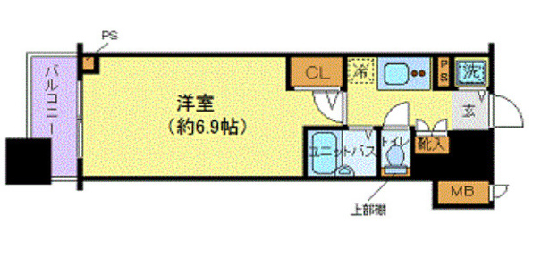 洋室6.9畳