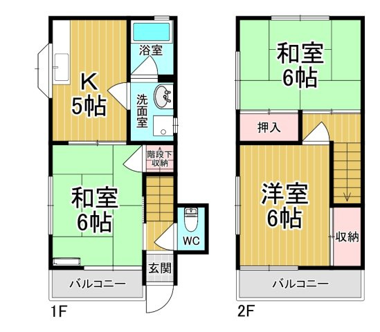 【間取り】 | アップルガーデンＣ | カップルさんにオススメのお部屋です♪