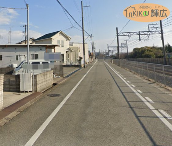 高砂市荒井町千鳥2丁目　土地の前面道路含む現地写真