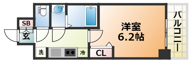 プレサンス神戸キュリオの間取り