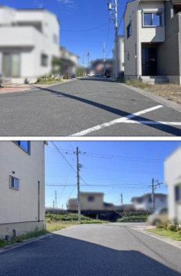 【前面道路含む現地写真】 | 四日市市西富田３丁目　建売分譲住宅全１３区画 | １１号棟・２号棟　前面道路