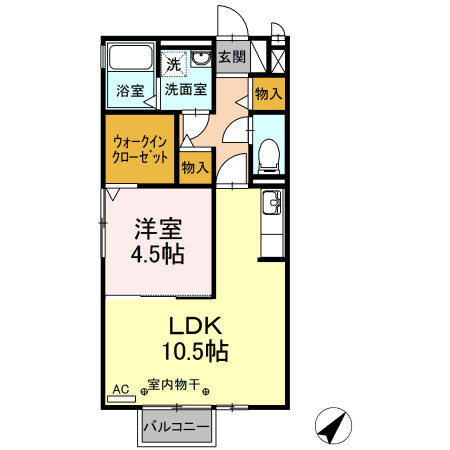 アムールⅡの間取り