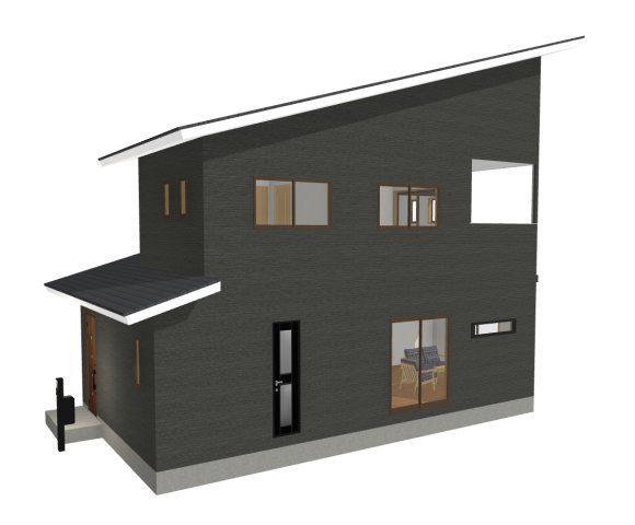 川越市大字砂新田の売地の外観パース|◇建物プラン例＿A◇　
本体価格1690万円、総額2970万円、建物面積92.33㎡（別途建物諸費用等あり）