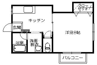 あい星が丘Iの間取り