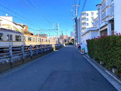 サニークレスト白楽　B棟の周辺|前面道路