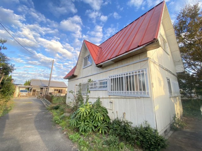 【前面道路含む現地写真】 | 鉾田市上沢≪かわいい木造プレハブ≫