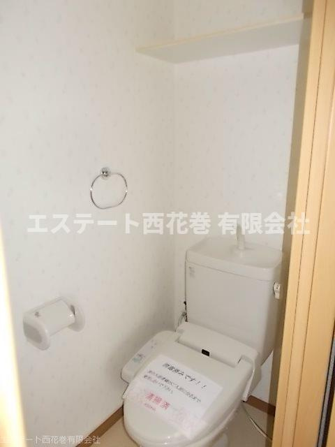 エスポワール松園Ｂのトイレ|洗浄機能付き暖房便座