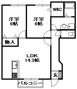 【間取り】 | リバーサイドスクエア3番館