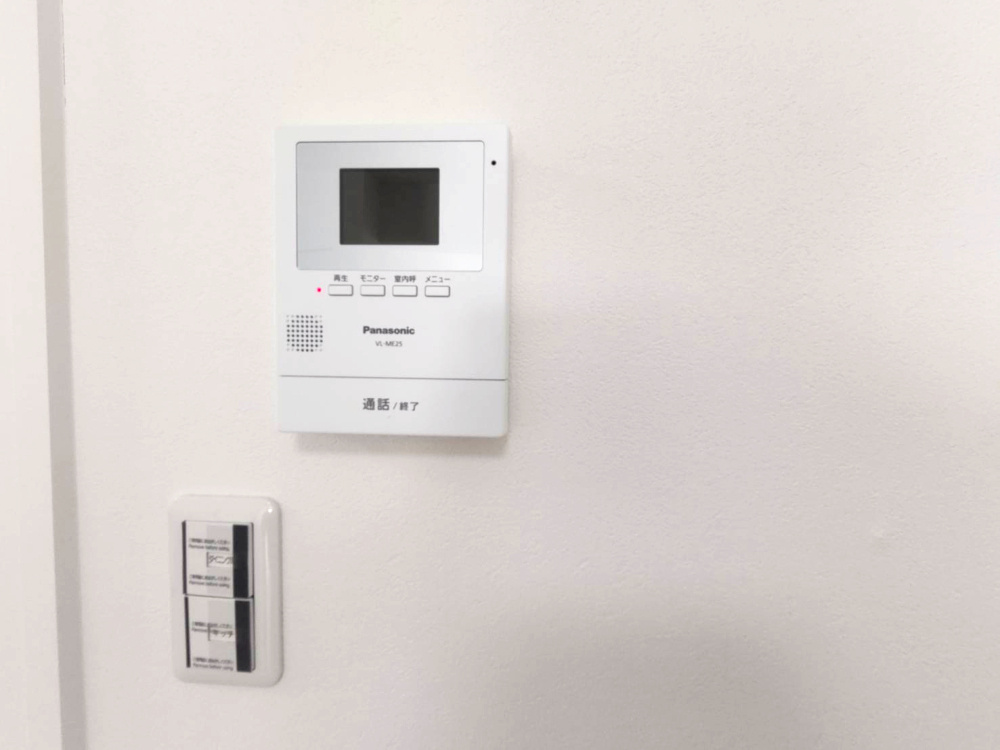 シーサイドコーポ芦屋の防犯設備|テレビモニター付きインターホン　