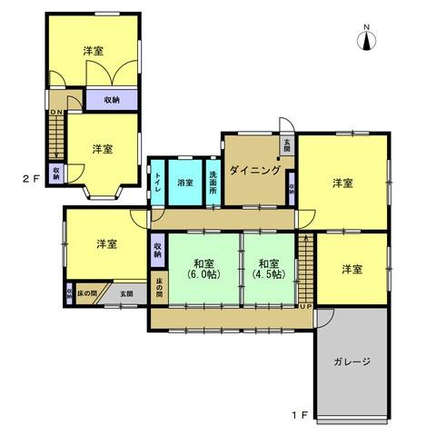 海南市鳥居　中古戸建の間取り