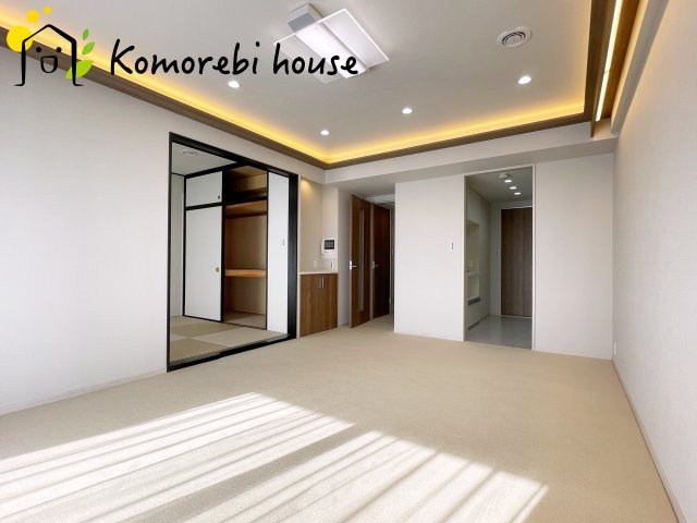 新大宮パークホームズの居間・リビング|ゆったり過ごせるリビングです