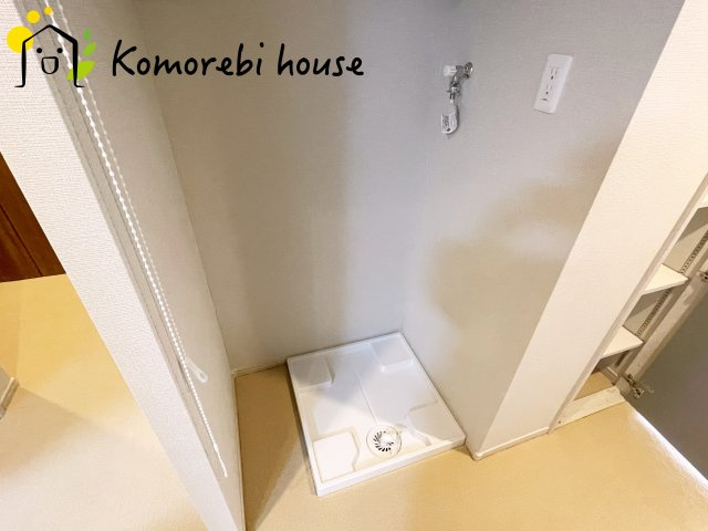 新大宮パークホームズの脱衣所|洗濯機置場です