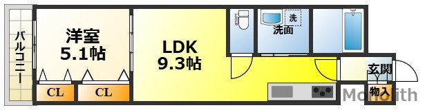 フォレストクリエオーレ高師浜の間取り