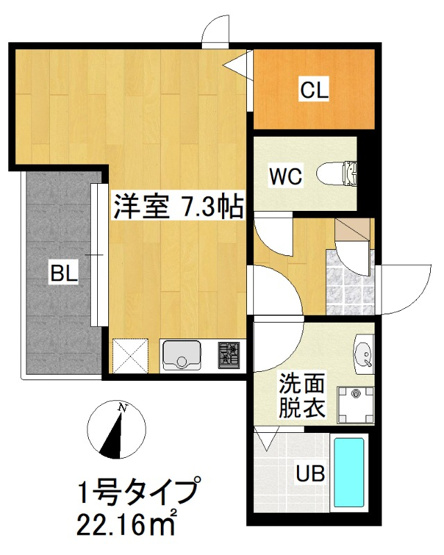 【間取り】 | R-smart パルティーレ大橋　★プライスホームなら仲介手数料が割引価格です★