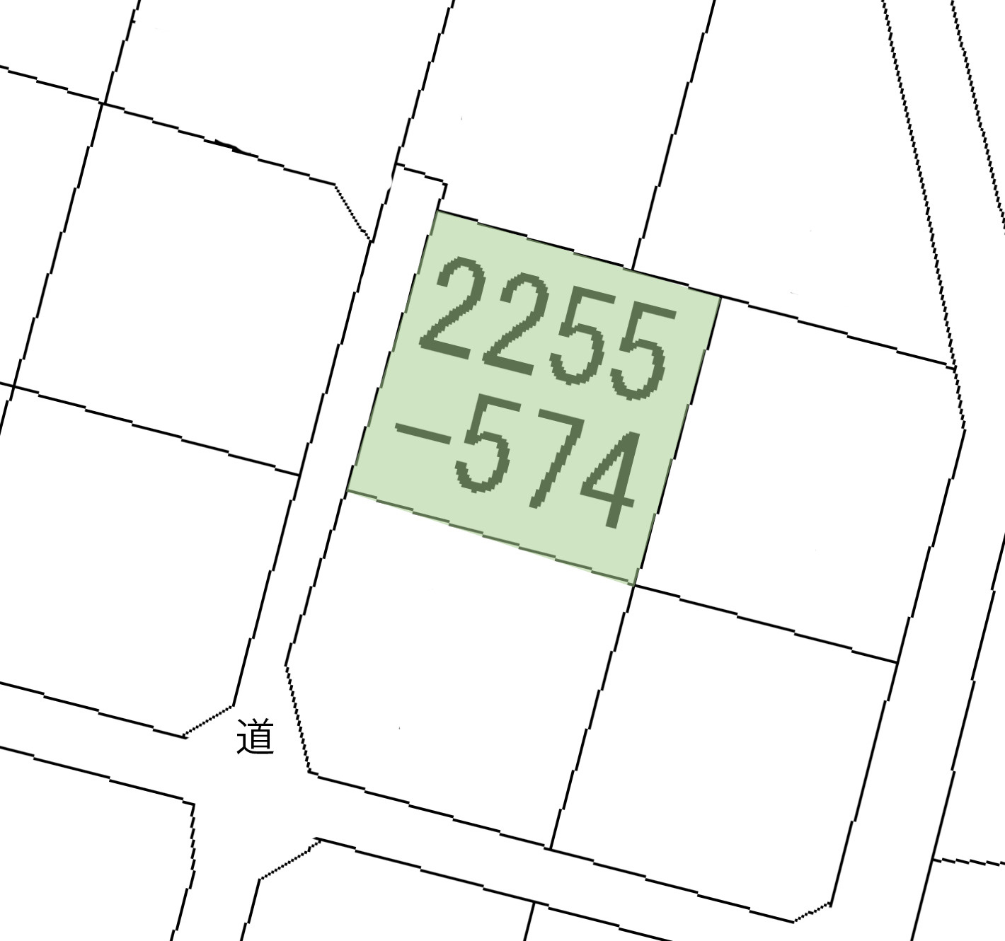 富士急十里木高原別荘地⑰　十里木の土地図