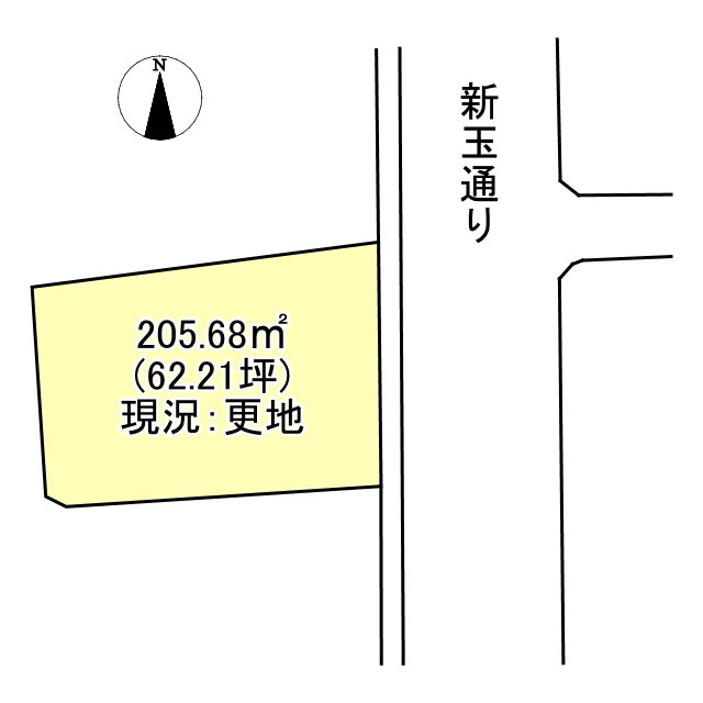 売土地の土地図