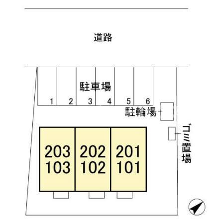 メルヴェーユの区画図