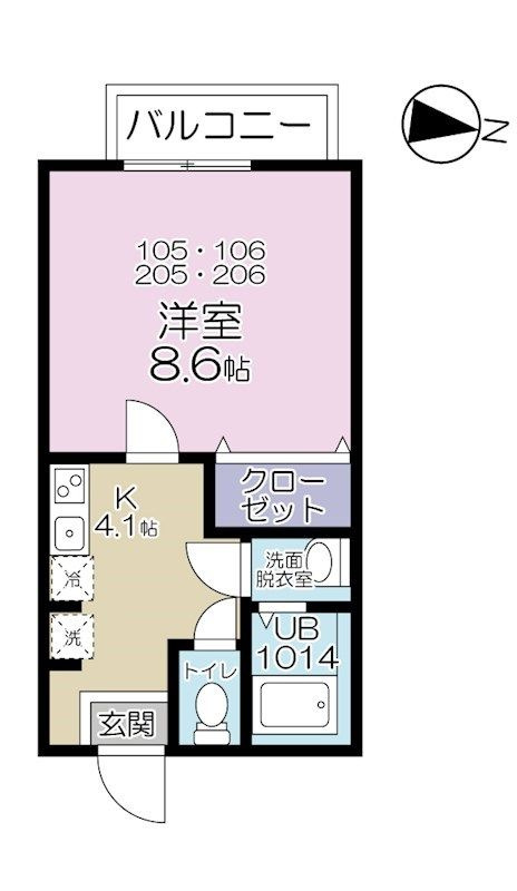 Kメゾンの間取り