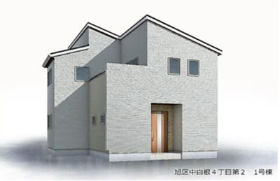 【外観パース】 | 〈新築戸建〉旭区中白根4丁目/長期優良住宅！駐車場2台可/小学校10分/4LDK | 外観パースです