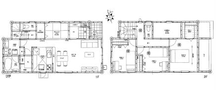 佐伯区八幡一丁目　№34992の間取り|３ＬＤＫ＋タタミコーナー
小屋裏物入付