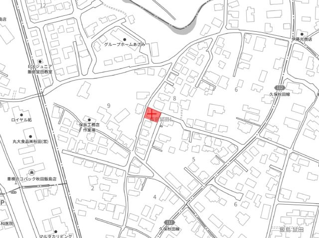 【売地】秋田市飯島鼠田1丁目の地図