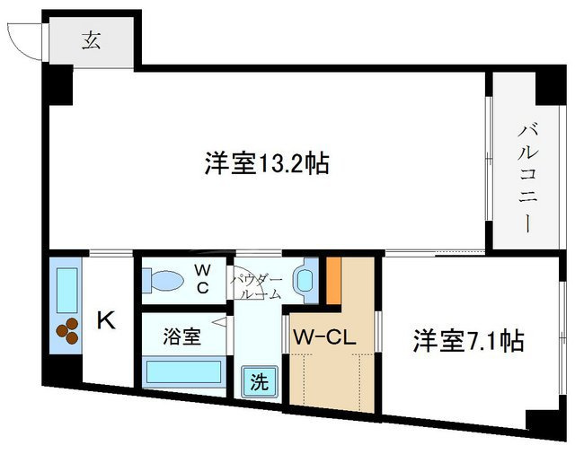 レキシントンスクエア新町の間取り