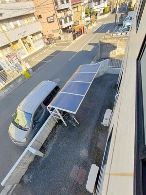 【駐車場】 | メゾン・ロワール | 屋根付駐輪場