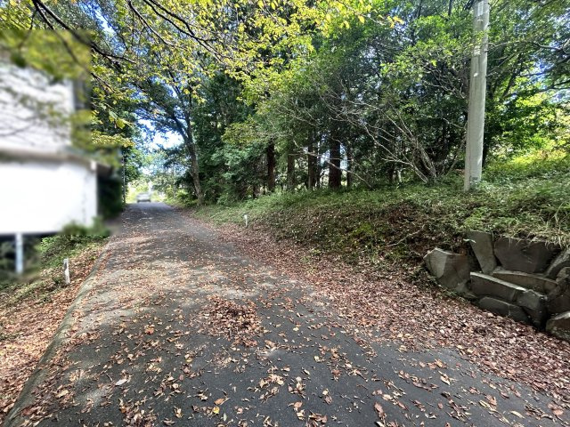 伊豆富士見ニュータウン別荘地⑮の前面道路含む現地写真