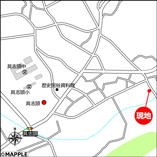 ハートフルタウン八重瀬町具志頭　3号棟の地図
