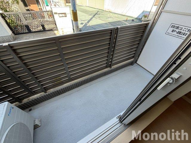 F＋Style西取石2号館のバルコニー