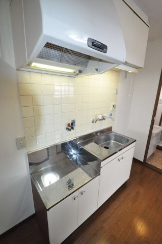 大阪市城東区関目５丁目の賃貸マンションのキッチン