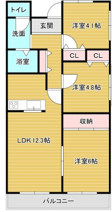 パストラル和泉の間取り