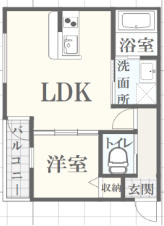 ボヌール英賀保駅前Ⅱの間取り