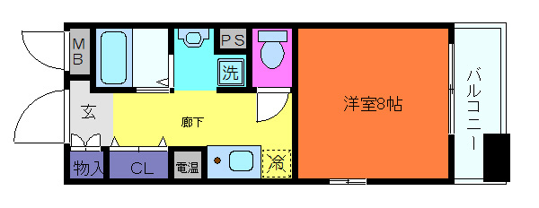 カーサ六甲友田町の間取り