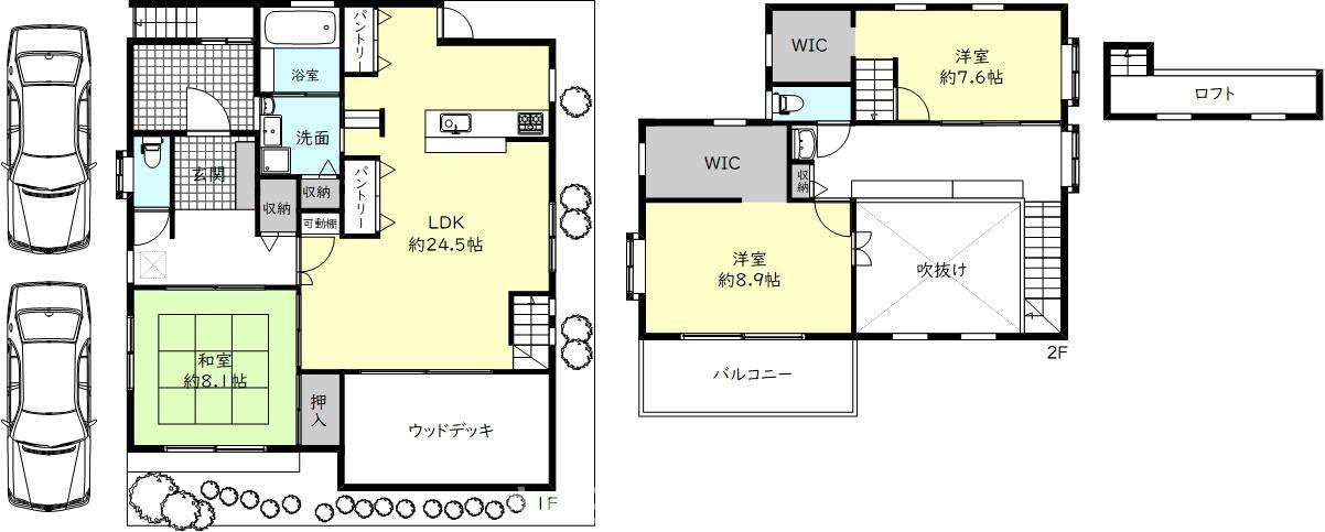 神戸市垂水区本多聞7丁目　戸建の間取り